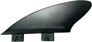 2" Hard Fin Stabilizer for shortboard to SUP, for River and Surf 2 Tab Mini Box   FCS Compatible Black with 50/50 foil