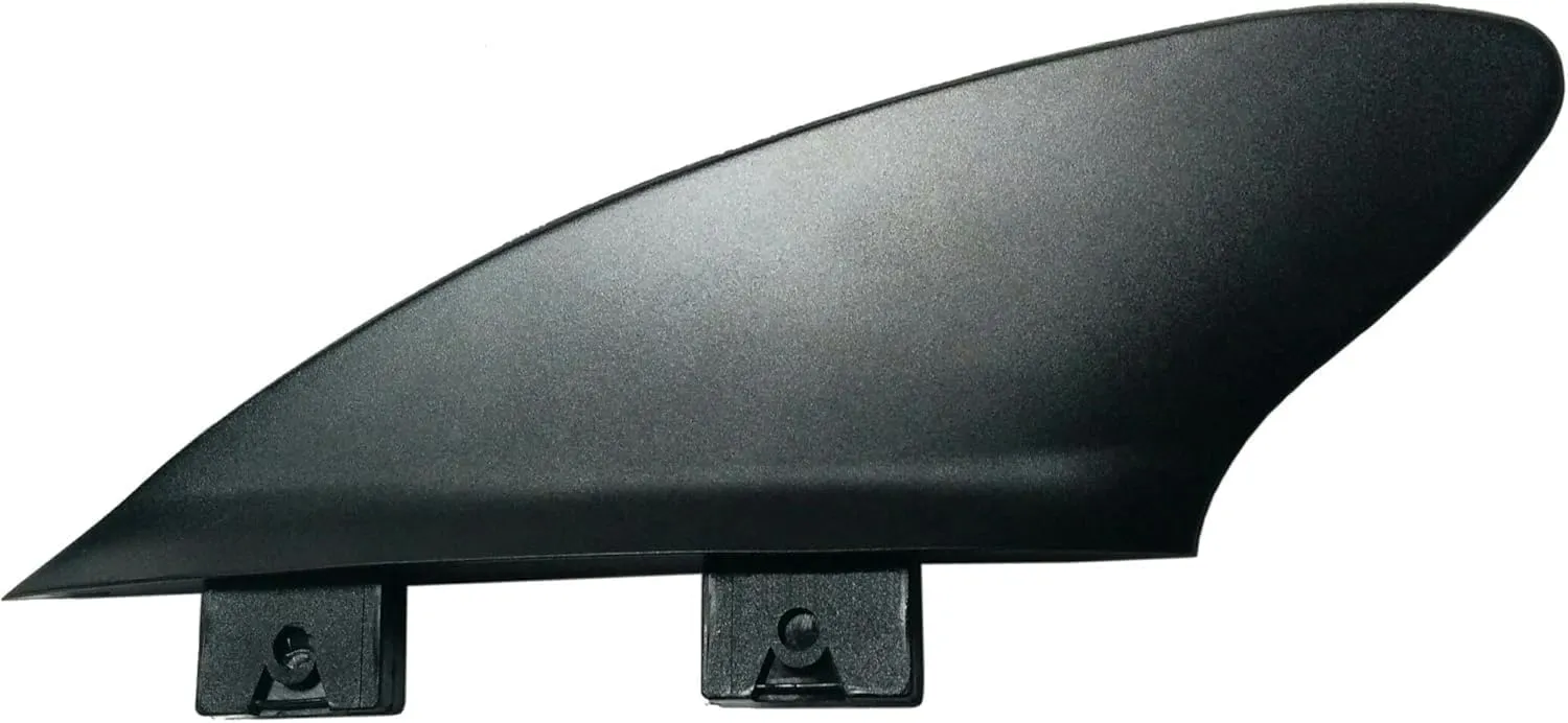 2" Hard Fin Stabilizer for shortboard to SUP, for River and Surf 2 Tab Mini Box   FCS Compatible Black with 50/50 foil