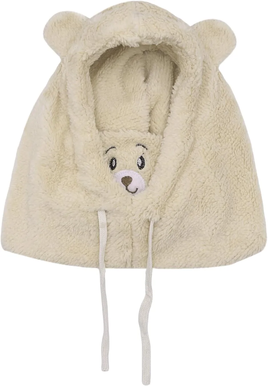ANKOMINA Winter Cute Bear Ear Warm Hat Women Plush Earflap Beanie Hat Kids Girls Windproof Skull Cap