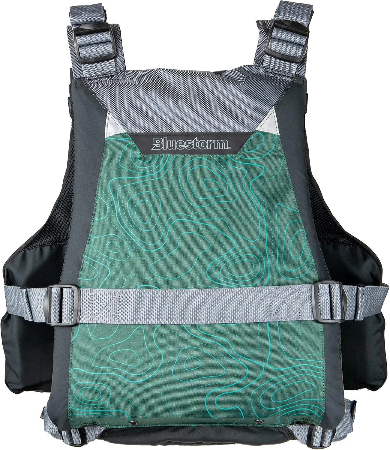 BLUESTORM Motive Kayak Life Jacket (PFD) | Fully Adjustable | Lined Pockets | US Coast Guard Approved | for Kayaking, Paddling, Fishing and More
