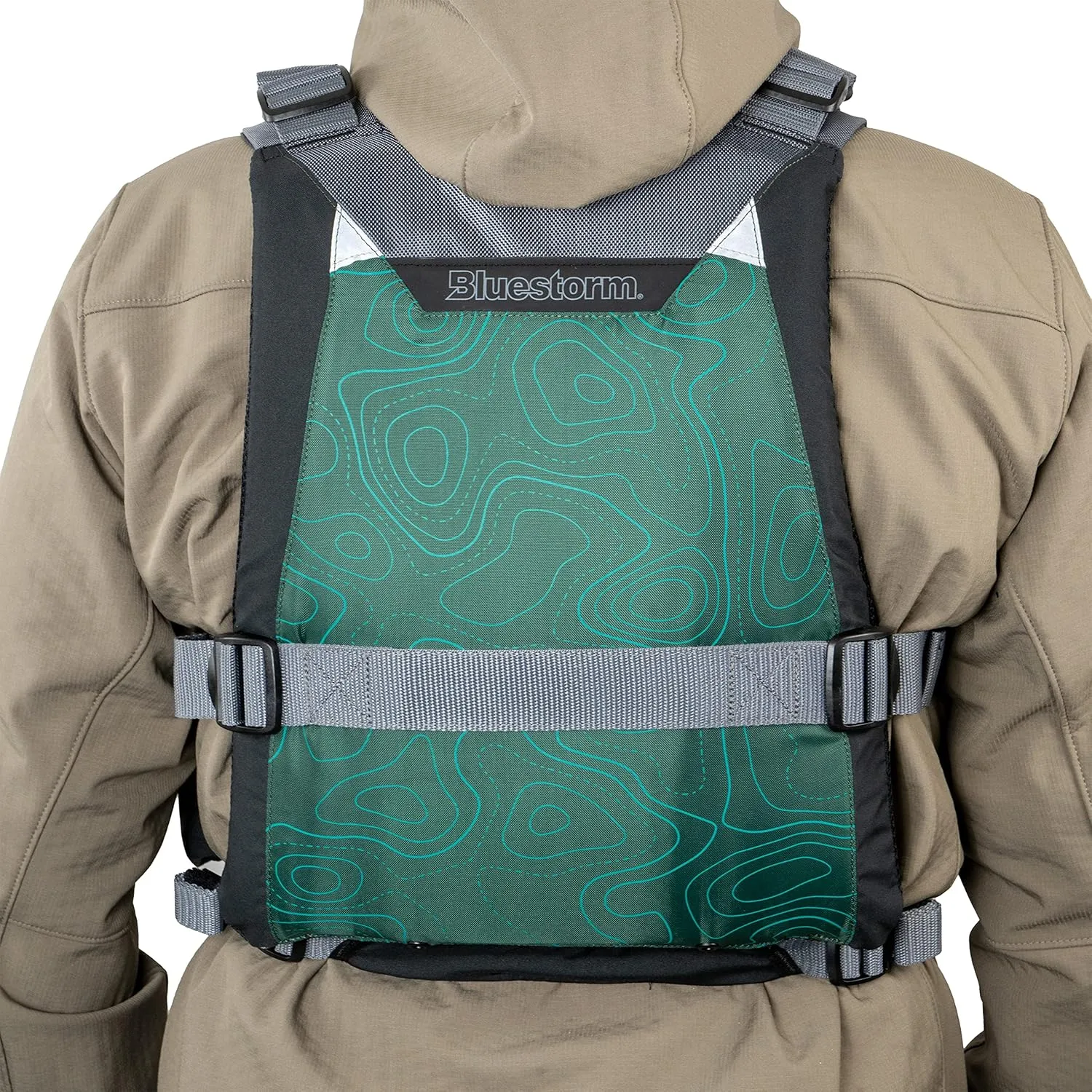 BLUESTORM Motive Kayak Life Jacket (PFD) | Fully Adjustable | Lined Pockets | US Coast Guard Approved | for Kayaking, Paddling, Fishing and More