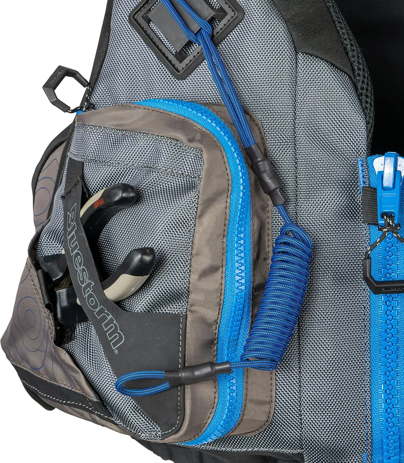 BLUESTORM Motive Kayak Life Jacket (PFD) | Fully Adjustable | Lined Pockets | US Coast Guard Approved | for Kayaking, Paddling, Fishing and More