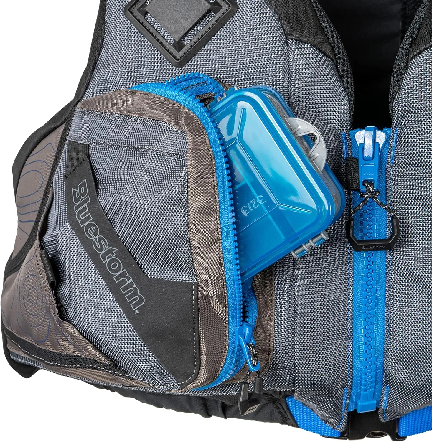 BLUESTORM Motive Kayak Life Jacket (PFD) | Fully Adjustable | Lined Pockets | US Coast Guard Approved | for Kayaking, Paddling, Fishing and More