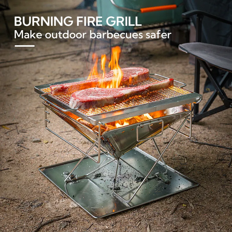 CampingMoon 14in Foldable Grill MT-2
