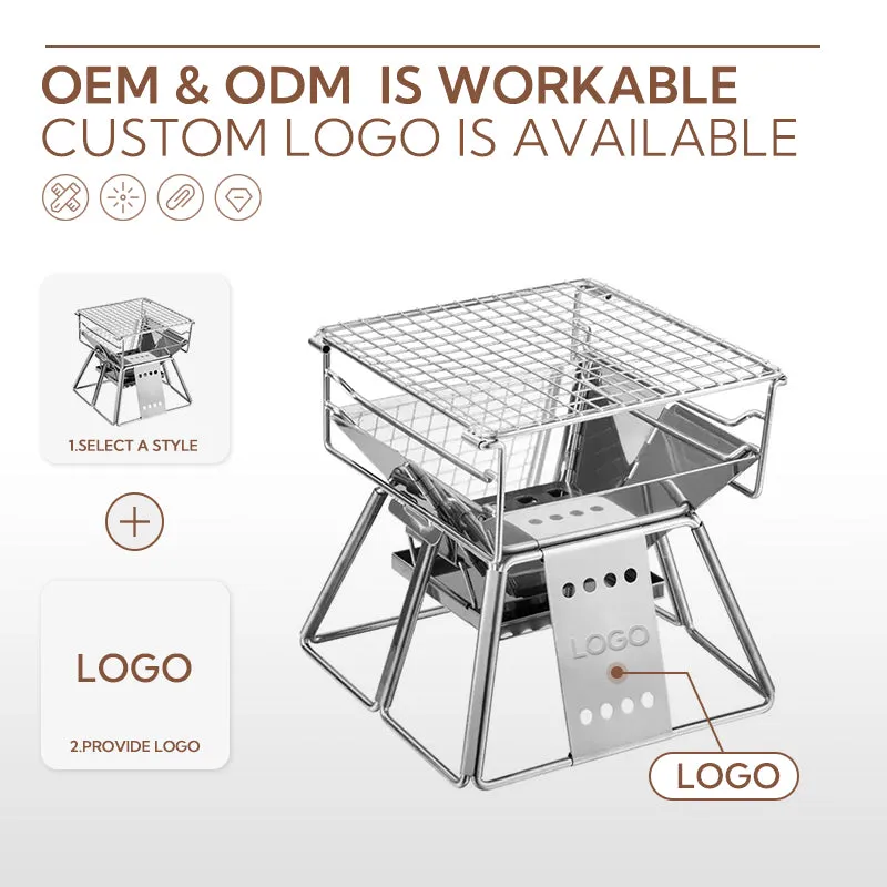 CampingMoon Mini Charcoal Grill X-mini