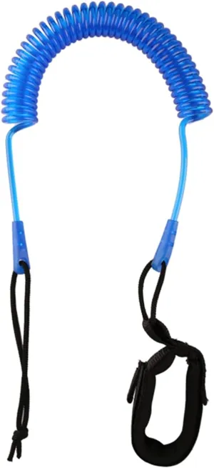 Comfortable Surfboard Leash Coiled Stand Up Paddle Board Leash SUPs Leg Rope for Paddleboard Longboards Shortboard