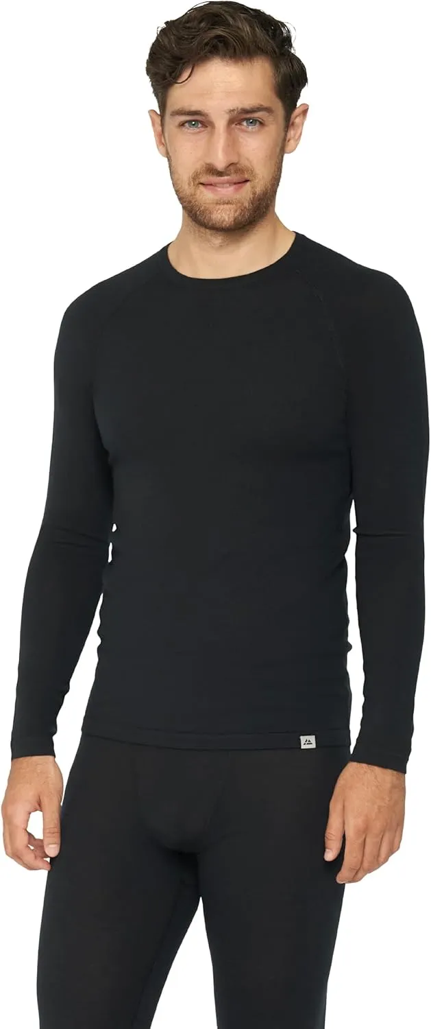 Danish Endurance Merino Wool Long Sleeve for Men, Thermal Top, Merino Wool Base Layer Underwear, with or Without a Zipper