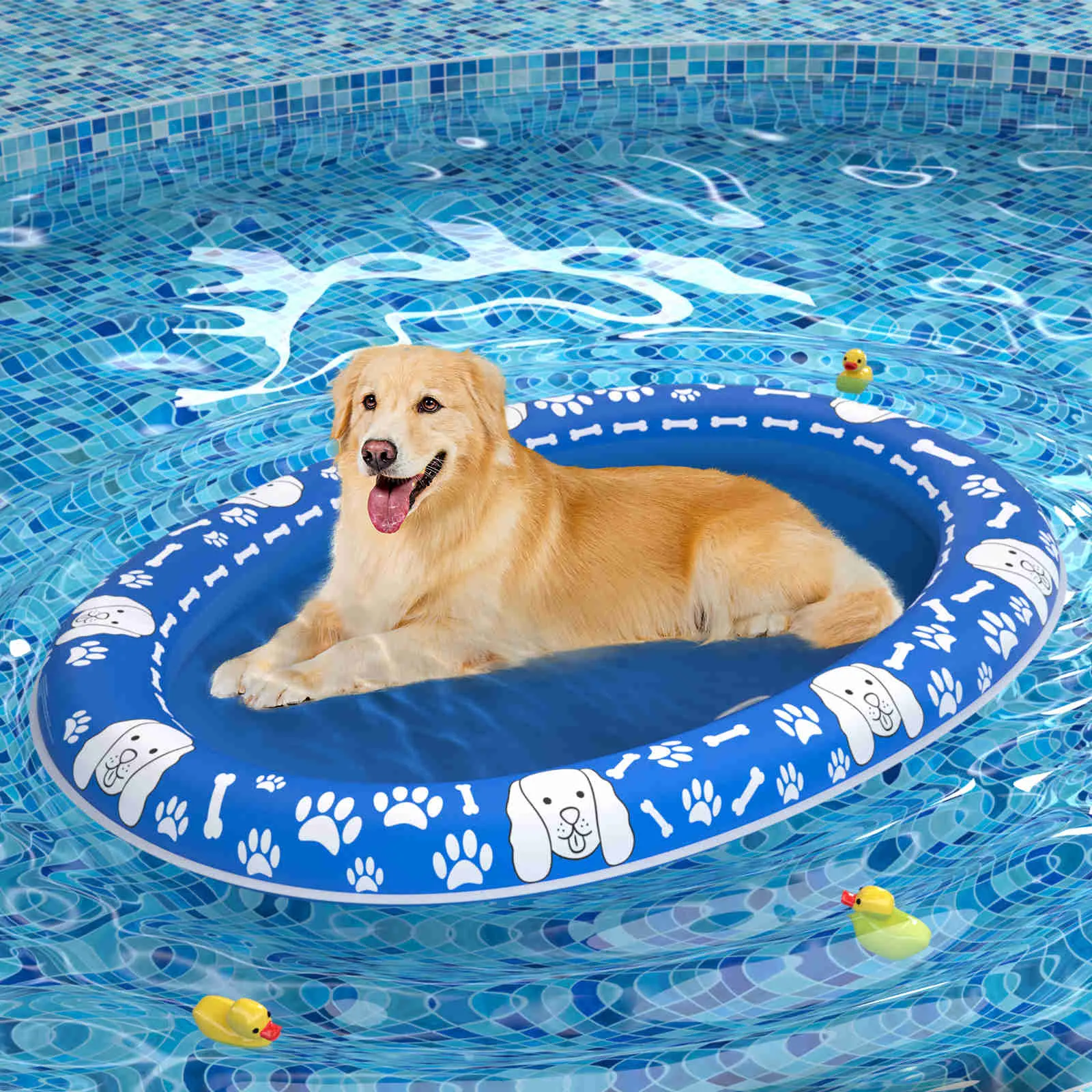 Dog Float Raft - Inflatable Dog Swimming Float for Summer, 1 Pack