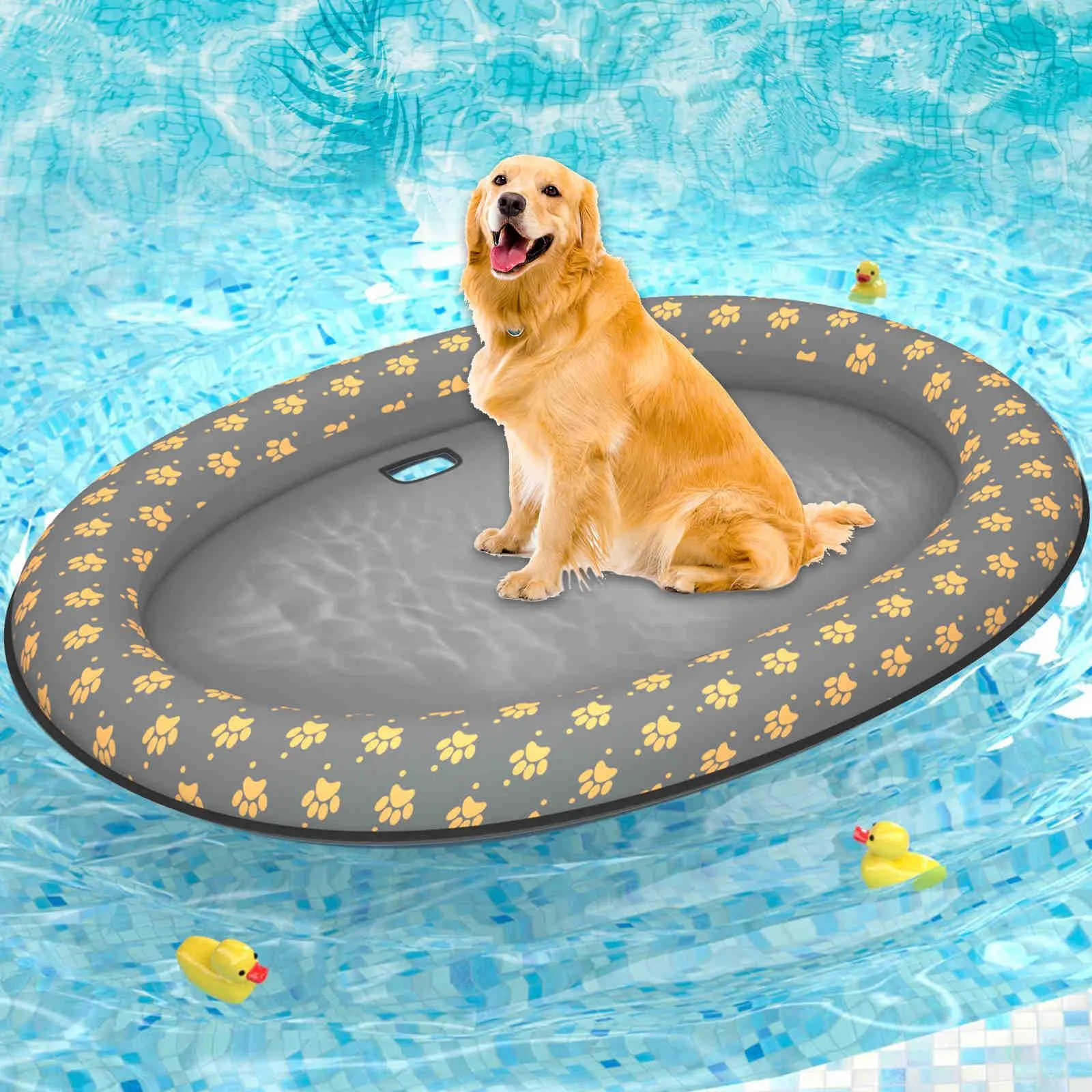 Dog Float Raft - Inflatable Dog Swimming Float for Summer, 1 Pack