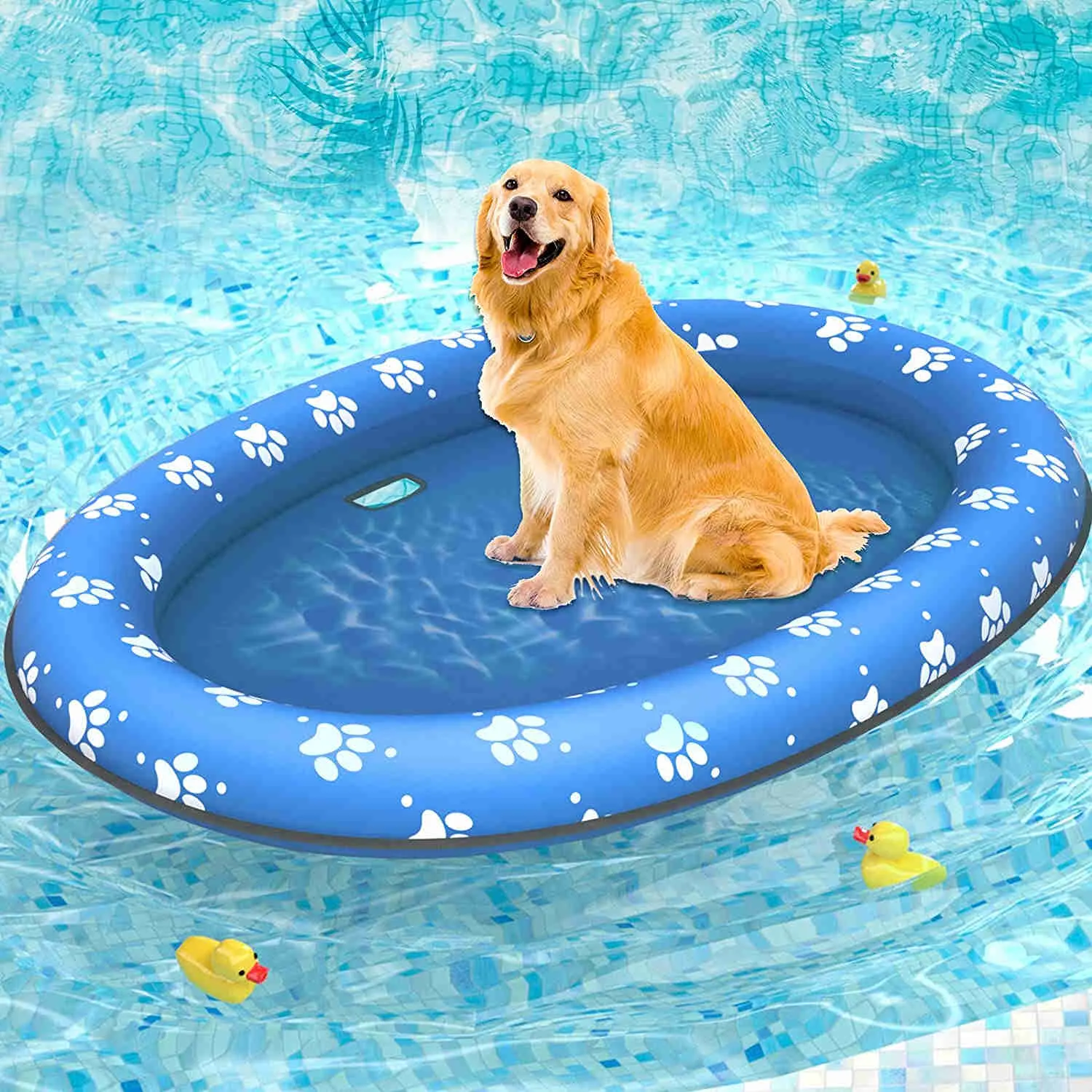 Dog Float Raft - Inflatable Dog Swimming Float for Summer, 1 Pack