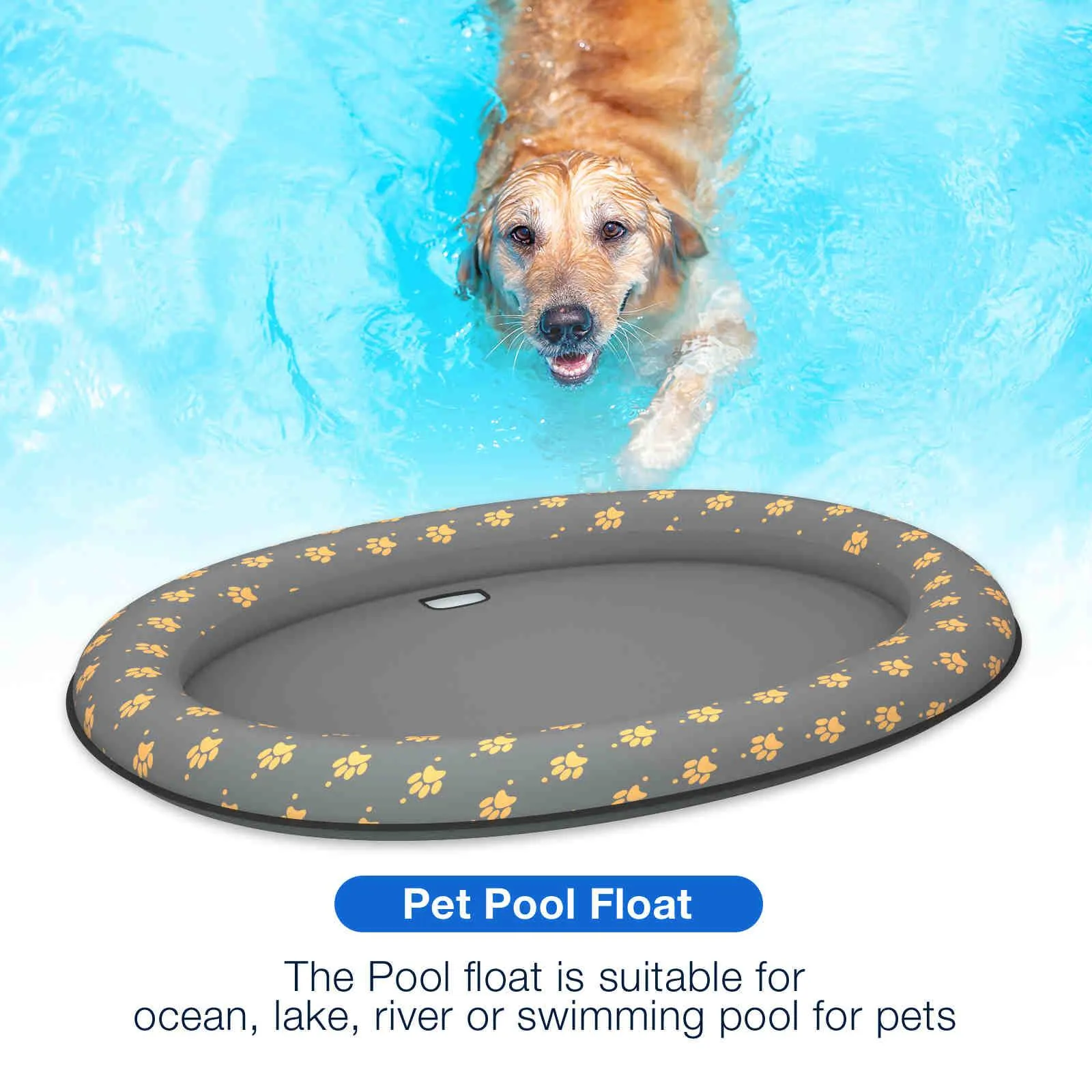 Dog Float Raft - Inflatable Dog Swimming Float for Summer, 1 Pack
