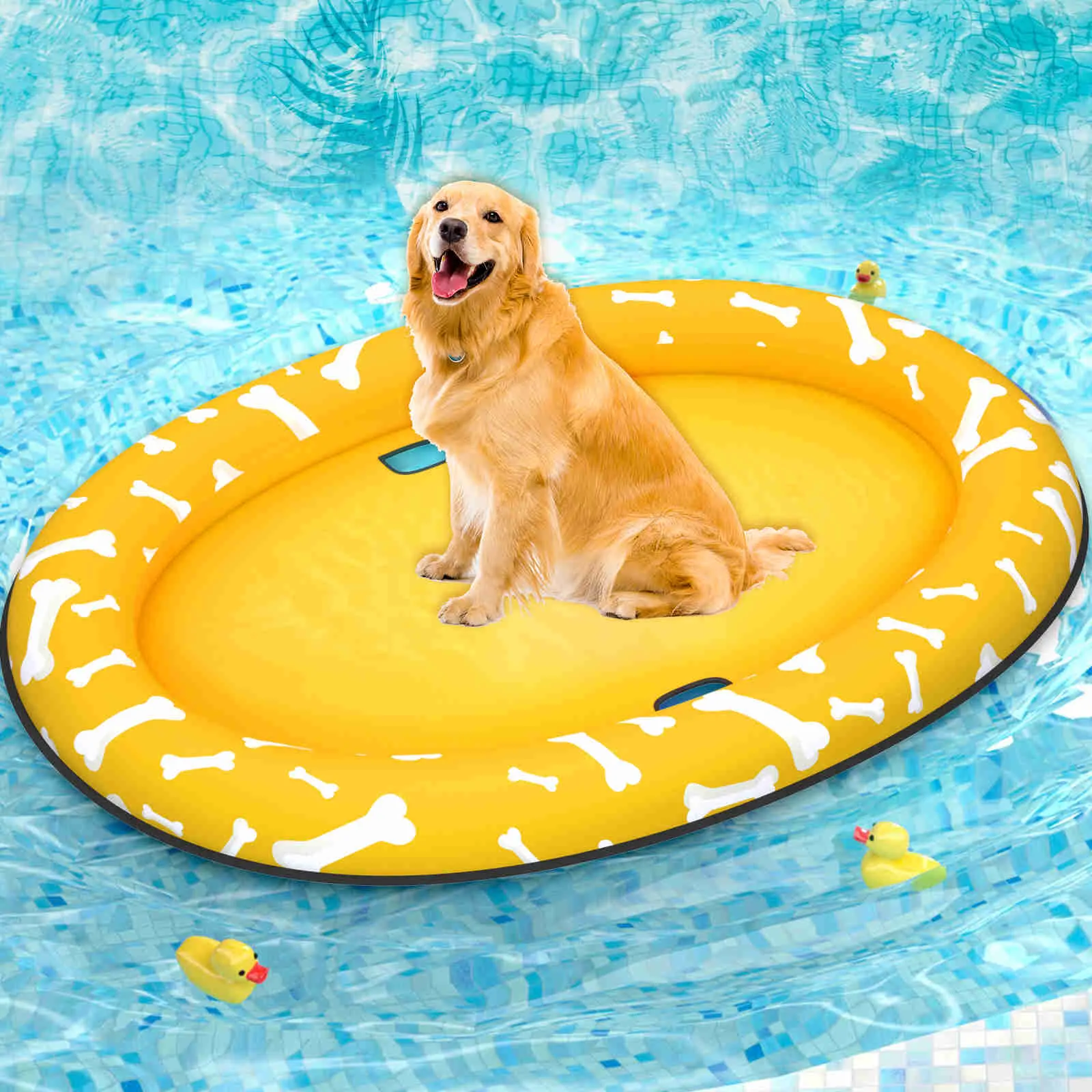 Dog Float Raft - Inflatable Dog Swimming Float for Summer, 1 Pack