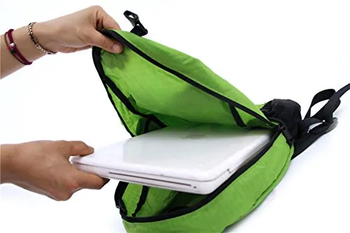 FakeFace Lightweight Foldable Packable Handy Travel Outdoor Sport Backpack Daypack Backpack - Water