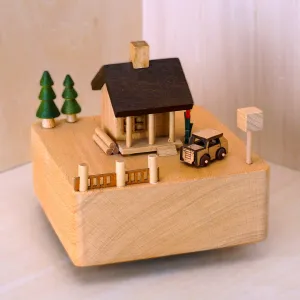 Forest Cabin with Moving Car (Melody: Meet)