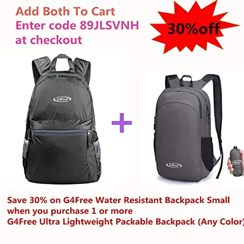 G4Free Ultra Lightweight Packable Backpack Hiking Daypack,Handy Foldable Camping Outdoor