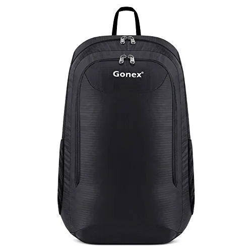 Gonex 28L Lightweight Packable Backpack Handy Travel Hiking Daypack(Black)