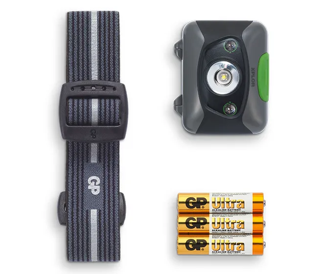 GP XPLOR Headlamp PH14 with Red LED Night Vision