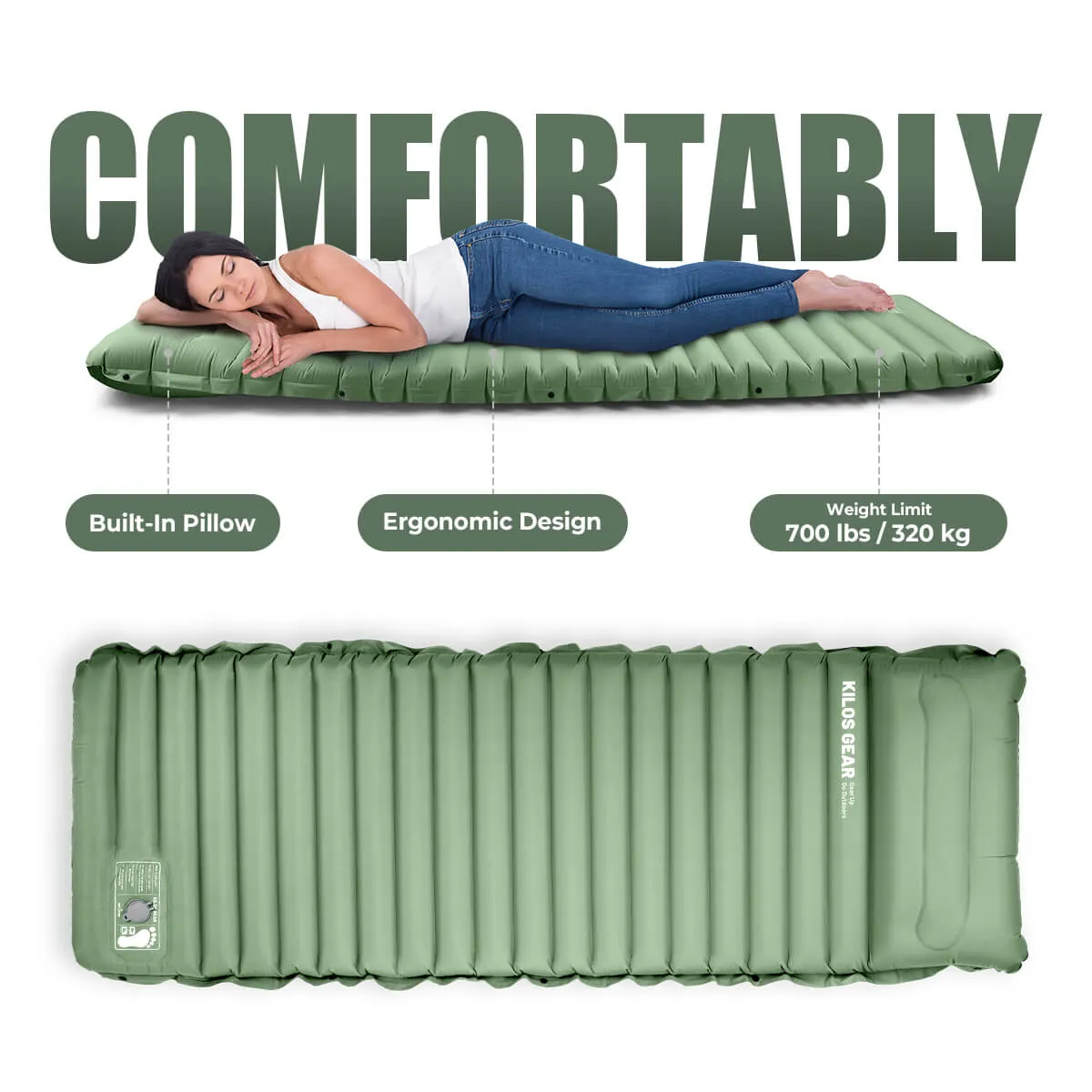 Inflatable Sleeping Mat,Camping Sleeping Pad