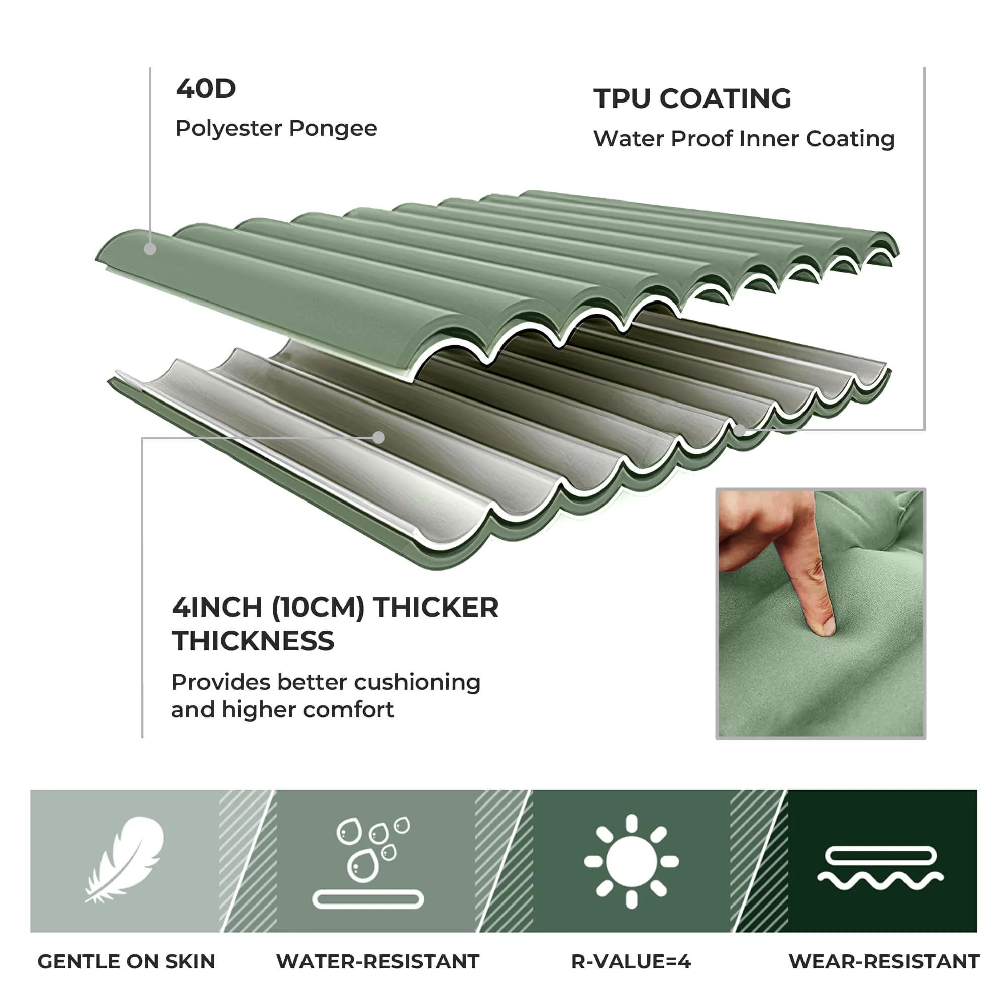 Inflatable Sleeping Mat,Camping Sleeping Pad