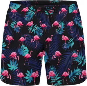 KSLIDS Mens Swim Trunks with Compression Liner 2-in-1 Swimming Shorts 5 inch Inseam Quick Dry Beach Board Shorts