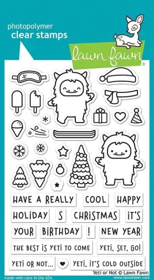 Lawn Fawn-Yeti Or Not-Clear Stamp Set