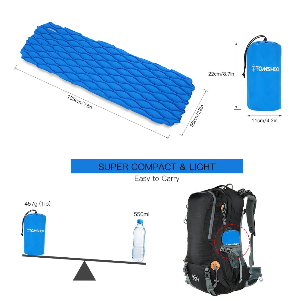 Light Inflatable Sleeping Mattress with a Bag