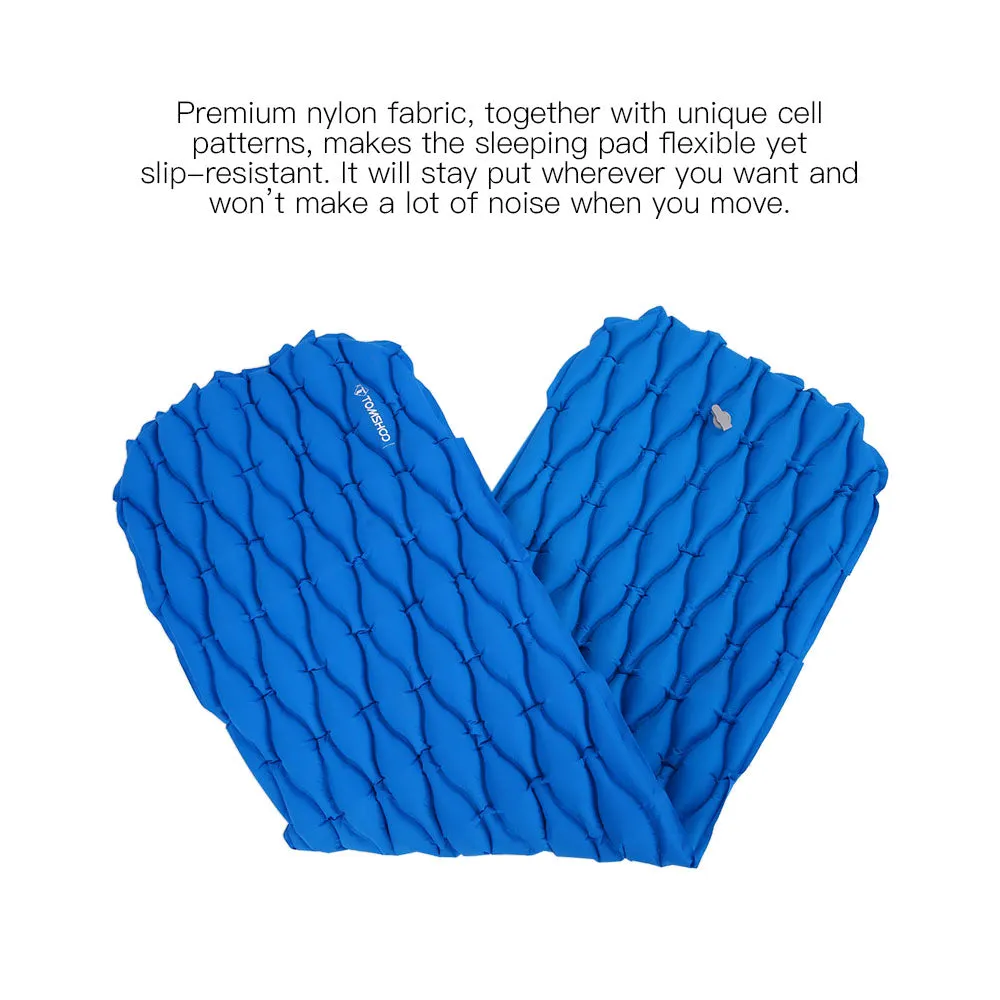 Light Inflatable Sleeping Mattress with a Bag