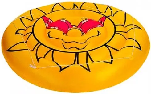 New in box! Large 6 Foot Diameter Inflatable Jilong Sun Island Raft Floaty, big enough for 2 adults with mooring ropes! 352 Lb weight Capacity!
