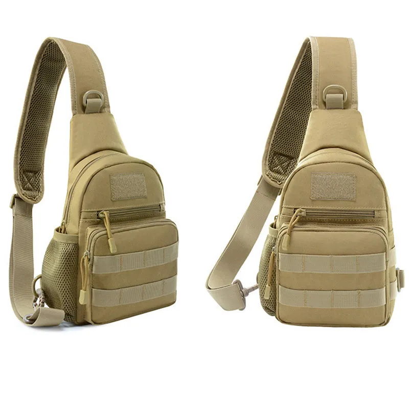 Outdoor Tactical Shoulder Backpack, Military Crossbody Chest Portable Sling Bag for Men Women