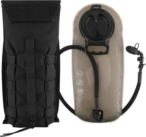 PETAC GEAR 1.5L / 3L Tactical Hydration PackMolle Carrier Pouch for 50 oz /100 oz Hydration Bladder Daypack Water Backpack.