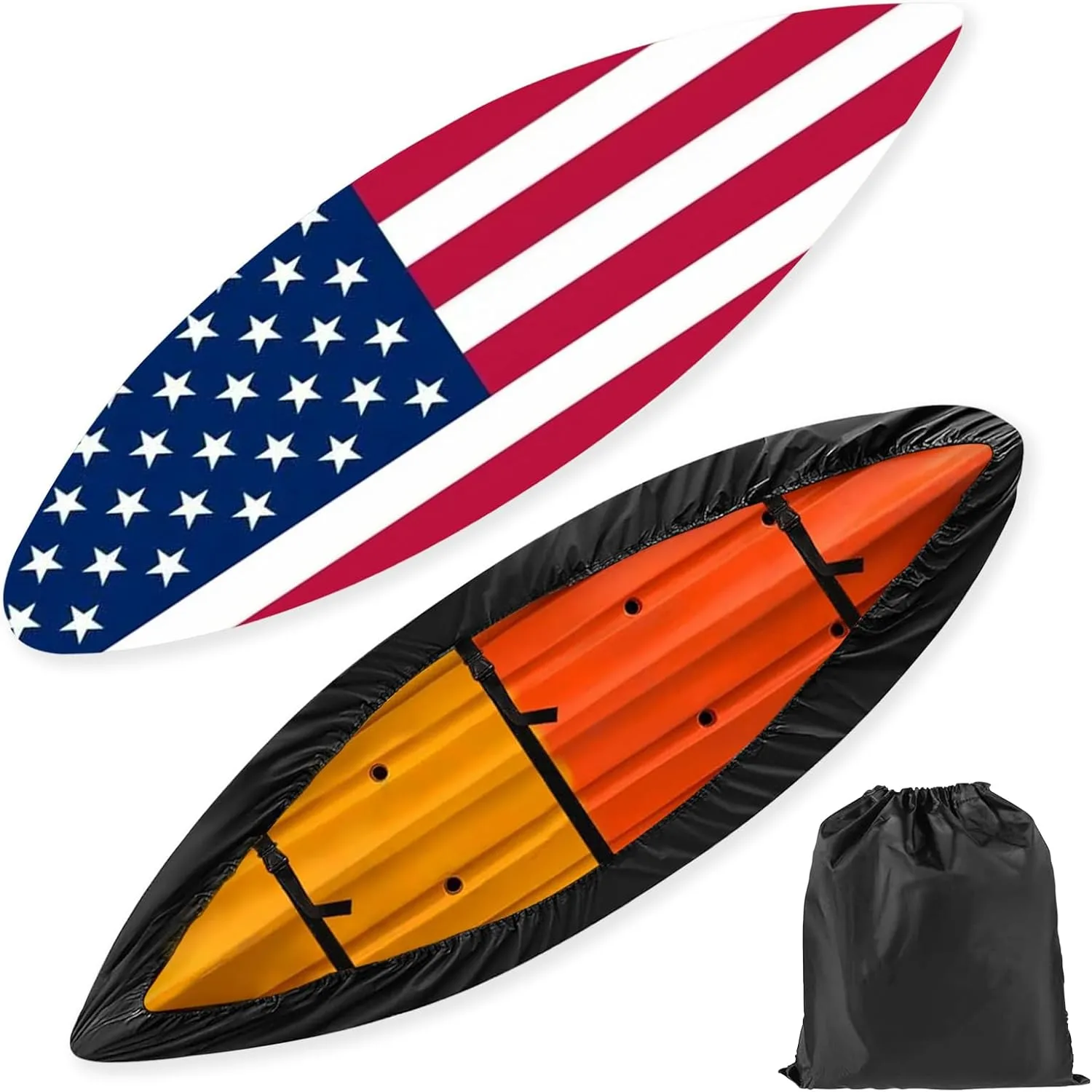 Scratch-Resistant Foldable Kayak Cover Accessories/Canoe Cover, Waterproof & Dustproof Outdoor/Indoor Storage & UV Protection SUP Paddle Boards Cover.