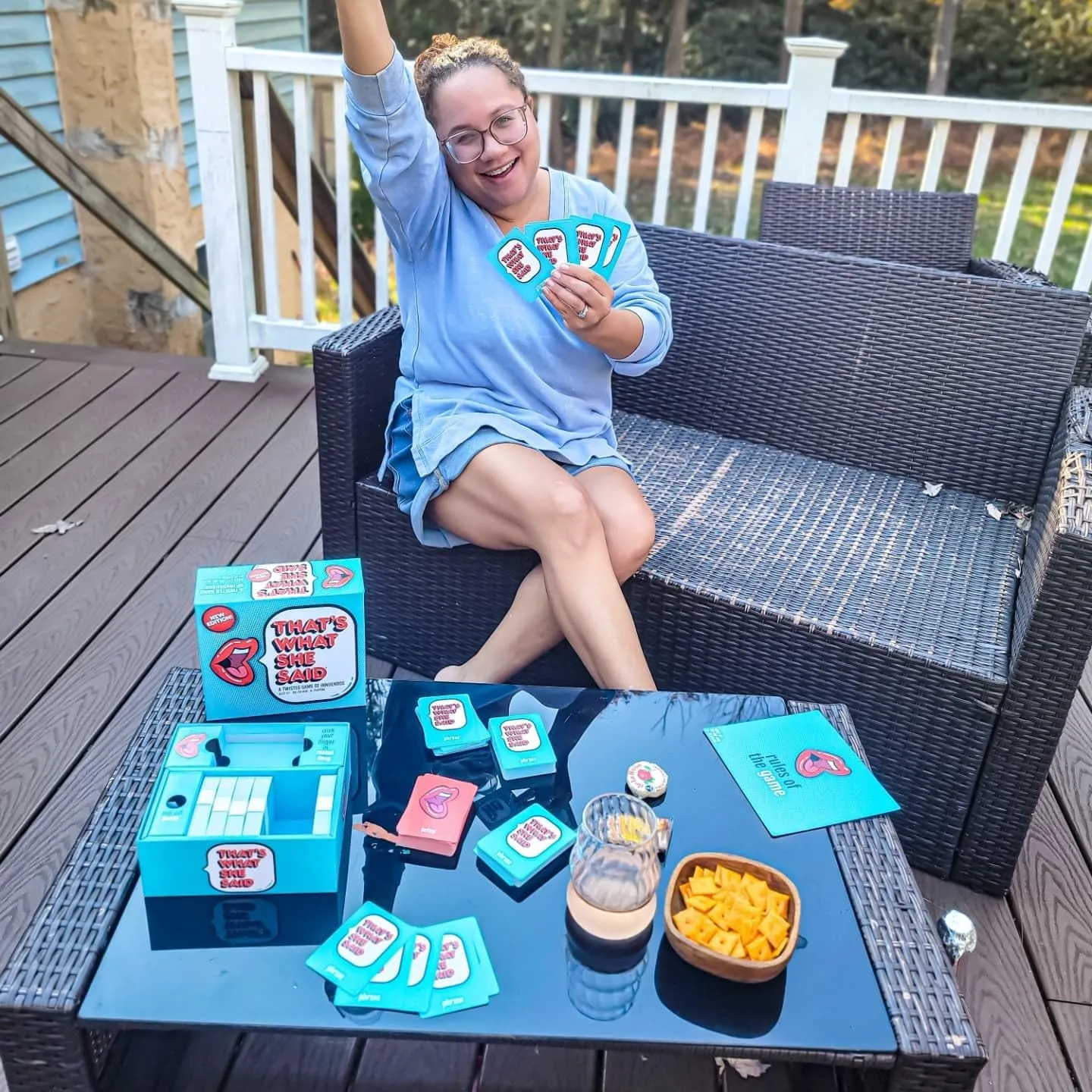 That's What She Said - Second Edition Match All New Wacky Setup Cards with New Funny Phrase Cards to See Who Has The Dirtiest Sense of Humor, Ages 17 , 4  Players