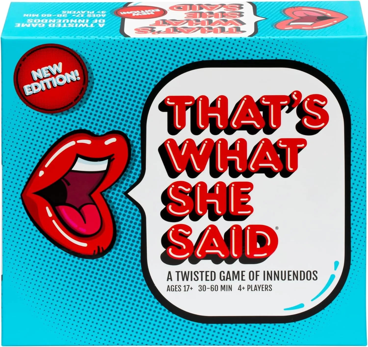 That's What She Said - Second Edition Match All New Wacky Setup Cards with New Funny Phrase Cards to See Who Has The Dirtiest Sense of Humor, Ages 17 , 4  Players