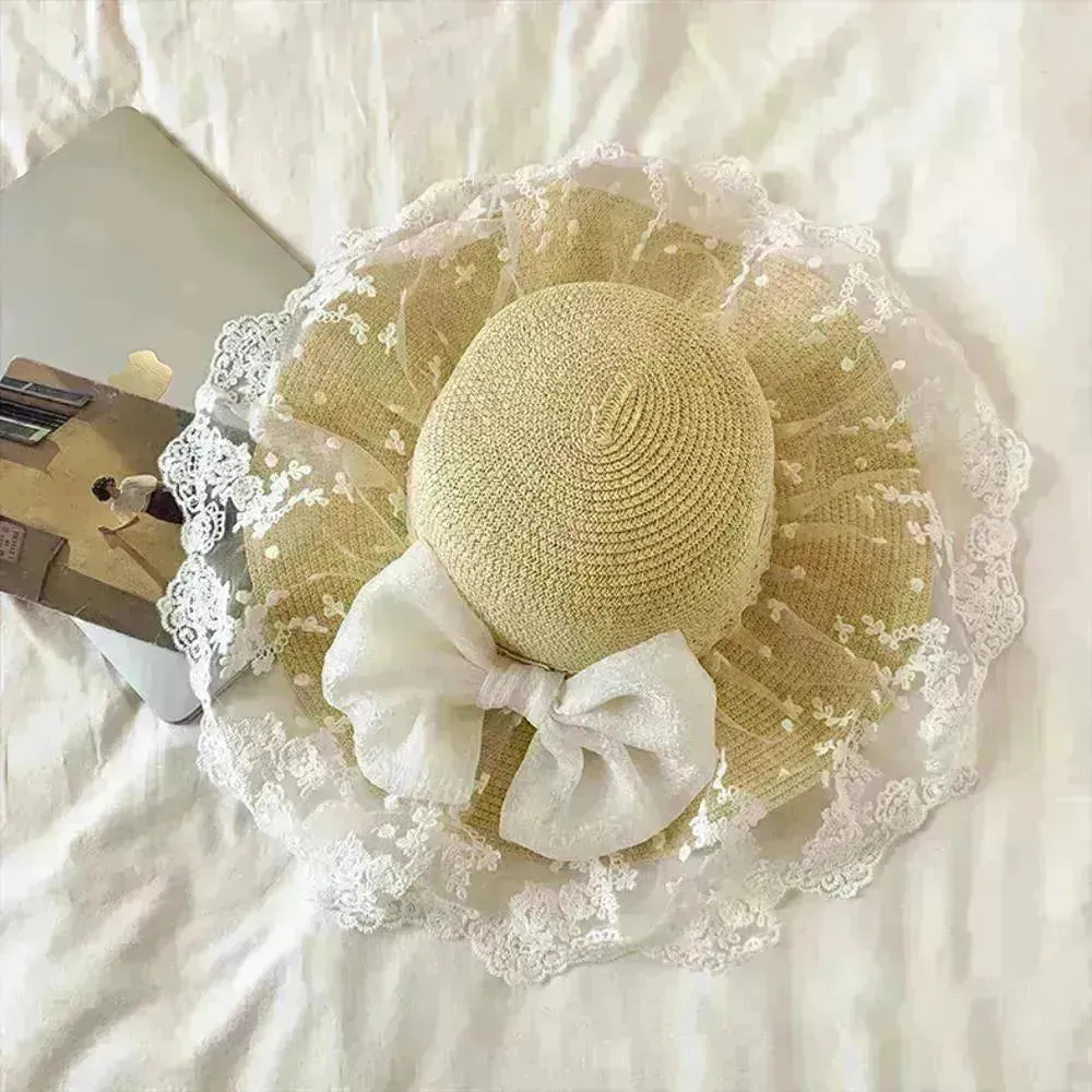 Women's Summer Bowknot Sun Hat